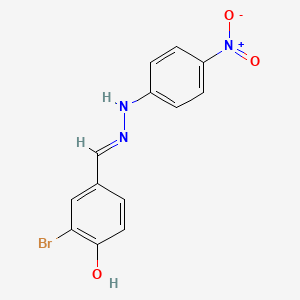 molecular formula C13H10BrN3O3 B6080186 3-bromo-4-hydroxybenzaldehyde (4-nitrophenyl)hydrazone 