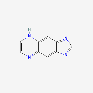 molecular formula C9H6N4 B6080251 1H-咪唑并[4,5-g]喹喔啉 CAS No. 269-10-3