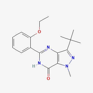 molecular formula C18H22N4O2 B6080281 3-tert-butyl-5-(2-ethoxyphenyl)-1-methyl-1,4-dihydro-7H-pyrazolo[4,3-d]pyrimidin-7-one 