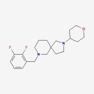 molecular formula C20H28F2N2O B6080328 7-(2,3-difluorobenzyl)-2-(tetrahydro-2H-pyran-4-yl)-2,7-diazaspiro[4.5]decane 