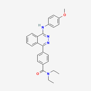 molecular formula C26H26N4O2 B6080349 N,N-diethyl-4-{4-[(4-methoxyphenyl)amino]-1-phthalazinyl}benzamide 