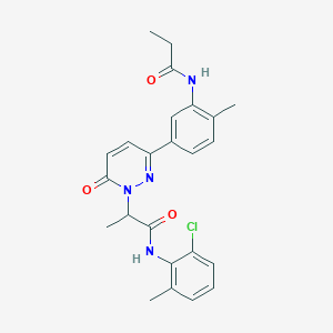 N-(2-chloro-6-methylphenyl)-2-[3-[4-methyl-3-(propionylamino)phenyl]-6-oxo-1(6H)-pyridazinyl]propanamide