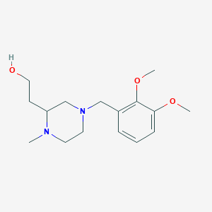 molecular formula C16H26N2O3 B6080454 2-[4-(2,3-dimethoxybenzyl)-1-methyl-2-piperazinyl]ethanol 