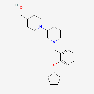 molecular formula C23H36N2O2 B6080476 {1'-[2-(cyclopentyloxy)benzyl]-1,3'-bipiperidin-4-yl}methanol 