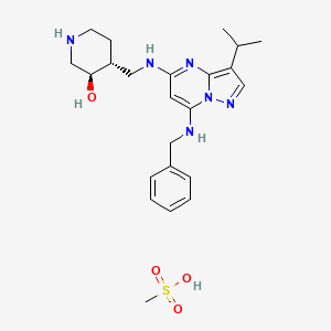 molecular formula C23H34N6O4S B608048 ICEC0942 甲磺酸盐 