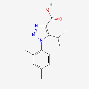 molecular formula C14H17N3O2 B6080540 1-(2,4-dimethylphenyl)-5-isopropyl-1H-1,2,3-triazole-4-carboxylic acid 