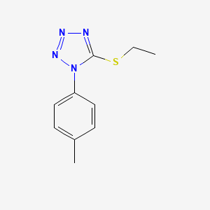 molecular formula C10H12N4S B6080548 5-(ethylthio)-1-(4-methylphenyl)-1H-tetrazole 