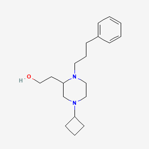 2-[4-cyclobutyl-1-(3-phenylpropyl)-2-piperazinyl]ethanol