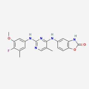 molecular formula C32H33N5O10 B608063 Ifidancitinib CAS No. 1236667-40-5