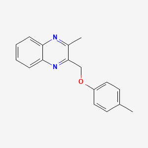 molecular formula C17H16N2O B6080638 2-methyl-3-[(4-methylphenoxy)methyl]quinoxaline 