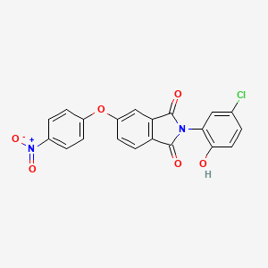 molecular formula C20H11ClN2O6 B6080642 2-(5-chloro-2-hydroxyphenyl)-5-(4-nitrophenoxy)-1H-isoindole-1,3(2H)-dione 