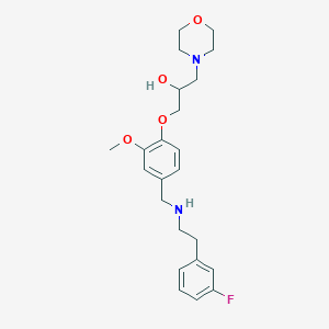 1-[4-({[2-(3-fluorophenyl)ethyl]amino}methyl)-2-methoxyphenoxy]-3-(4-morpholinyl)-2-propanol