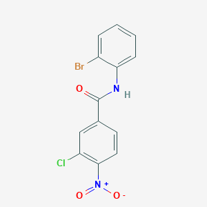 molecular formula C13H8BrClN2O3 B6080712 N-(2-bromophenyl)-3-chloro-4-nitrobenzamide 