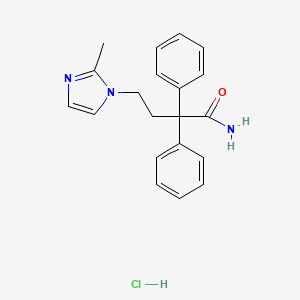 molecular formula C20H22ClN3O B608075 Clorhidrato de imidafenacín CAS No. 893421-54-0