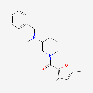 molecular formula C20H26N2O2 B6080755 N-benzyl-1-(3,5-dimethyl-2-furoyl)-N-methyl-3-piperidinamine 