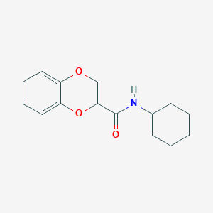 molecular formula C15H19NO3 B6080770 N-cyclohexyl-2,3-dihydro-1,4-benzodioxine-2-carboxamide 