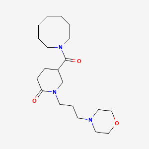 molecular formula C20H35N3O3 B6080832 5-(1-azocanylcarbonyl)-1-[3-(4-morpholinyl)propyl]-2-piperidinone 