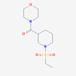 molecular formula C12H22N2O4S B6080925 4-{[1-(ethylsulfonyl)-3-piperidinyl]carbonyl}morpholine 