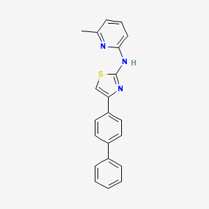 B608093 4-([1,1'-biphenyl]-4-yl)-N-(6-methylpyridin-2-yl)thiazol-2-amine CAS No. 1426047-44-0