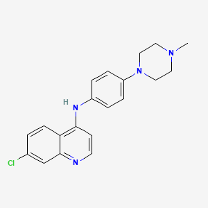 B608094 7-chloro-N-[4-(4-methylpiperazin-1-yl)phenyl]quinolin-4-amine CAS No. 10024-04-1