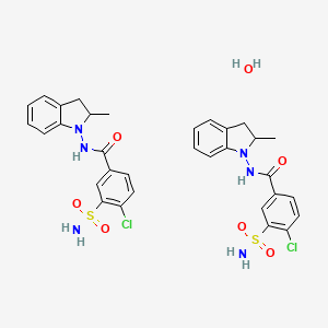 molecular formula C51H64 B608097 Indapamide hemihydrate CAS No. 180004-24-4
