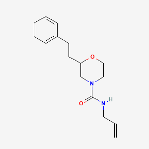 molecular formula C16H22N2O2 B6081007 N-allyl-2-(2-phenylethyl)-4-morpholinecarboxamide 
