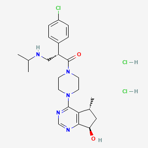 molecular formula C24H34Cl3N5O2 B608117 伊帕替尼二盐酸盐 CAS No. 1396257-94-5