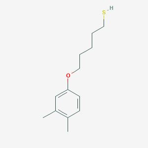 molecular formula C13H20OS B6081179 5-(3,4-dimethylphenoxy)-1-pentanethiol 