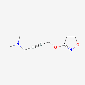 molecular formula C9H14N2O2 B608119 3-[4-(二甲氨基)-2-丁炔氧基]-2-异恶唑啉 CAS No. 247079-84-1