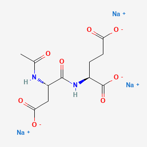 molecular formula C11H13N2Na3O8 B608135 Isospaglumate sodium CAS No. 57096-28-3