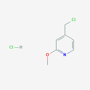 molecular formula C7H9Cl2NO B060814 4-(Chloromethyl)-2-methoxypyridine hydrochloride CAS No. 193001-96-6