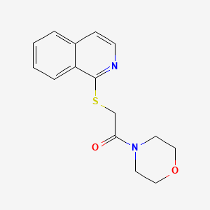 1-{[2-(4-morpholinyl)-2-oxoethyl]thio}isoquinoline