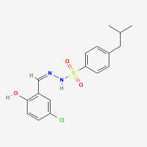 N'-(5-chloro-2-hydroxybenzylidene)-4-isobutylbenzenesulfonohydrazide
