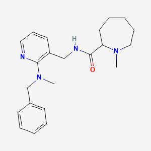 N-({2-[benzyl(methyl)amino]-3-pyridinyl}methyl)-1-methyl-2-azepanecarboxamide