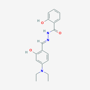 molecular formula C18H21N3O3 B6081501 N'-[4-(diethylamino)-2-hydroxybenzylidene]-2-hydroxybenzohydrazide 