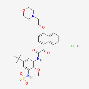 molecular formula C30H38ClN3O7S B608151 Itx5061 CAS No. 1252679-52-9