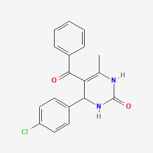 5-benzoyl-4-(4-chlorophenyl)-6-methyl-3,4-dihydro-2(1H)-pyrimidinone