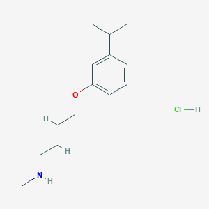 molecular formula C14H22ClNO B6081562 [4-(3-isopropylphenoxy)but-2-en-1-yl]methylamine hydrochloride 
