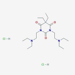 molecular formula C20H40Cl2N4O3 B6081573 1,3-bis[2-(diethylamino)ethyl]-5,5-diethyl-2,4,6(1H,3H,5H)-pyrimidinetrione dihydrochloride 
