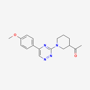 1-{1-[5-(4-methoxyphenyl)-1,2,4-triazin-3-yl]-3-piperidinyl}ethanone