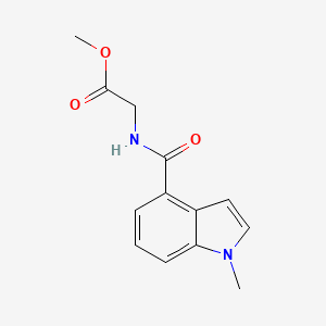 molecular formula C13H14N2O3 B6081629 methyl N-[(1-methyl-1H-indol-4-yl)carbonyl]glycinate 