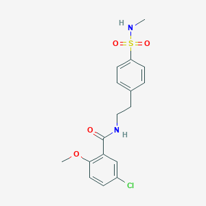 B608174 5-Chloro-2-methoxy-N-(4-(N-methylsulfamoyl)phenethyl)benzamide CAS No. 1638611-48-9