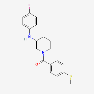 molecular formula C19H21FN2OS B6081782 N-(4-fluorophenyl)-1-[4-(methylthio)benzoyl]-3-piperidinamine 
