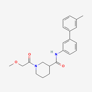 molecular formula C22H26N2O3 B6081863 1-(methoxyacetyl)-N-(3'-methyl-3-biphenylyl)-3-piperidinecarboxamide 