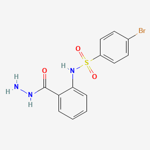 molecular formula C13H12BrN3O3S B6081881 4-bromo-N-[2-(hydrazinocarbonyl)phenyl]benzenesulfonamide 