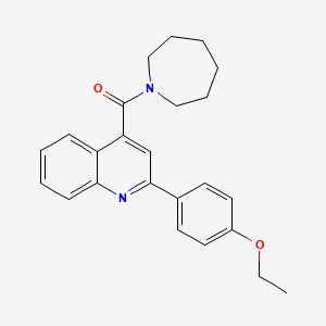 molecular formula C24H26N2O2 B6081884 4-(1-azepanylcarbonyl)-2-(4-ethoxyphenyl)quinoline 