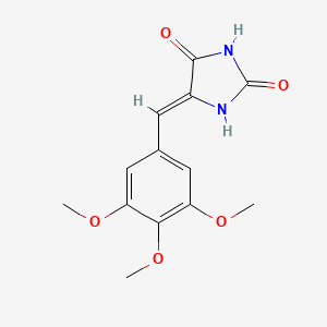 molecular formula C13H14N2O5 B6081898 5-(3,4,5-trimethoxybenzylidene)-2,4-imidazolidinedione 