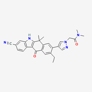 molecular formula C28H27N5O2 B608192 JH-VIII-157-02 CAS No. 1639422-97-1