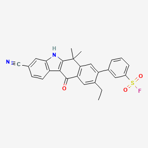 molecular formula C27H21FN2O3S B608193 Srpkin-1 CAS No. 2089226-94-6