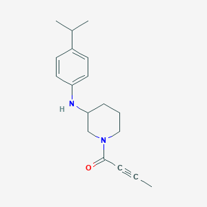 molecular formula C18H24N2O B6082079 1-(2-butynoyl)-N-(4-isopropylphenyl)-3-piperidinamine 